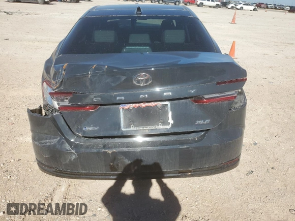 2025 Toyota Camry LE with VIN 4T1DAACK1SU526839, listed as a Copart auction lot 43503785 with Not Provided miles and Salvage Title. Bid and sale history available at carsss.com. Image 6.