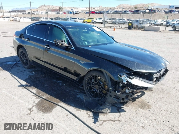 2018 BMW 5 Series 540i with VIN WBAJE5C52JWA97999, listed as a IAAI auction lot 41763708 with Not Provided miles and . Bid and sale history available at carsss.com. Image 1.