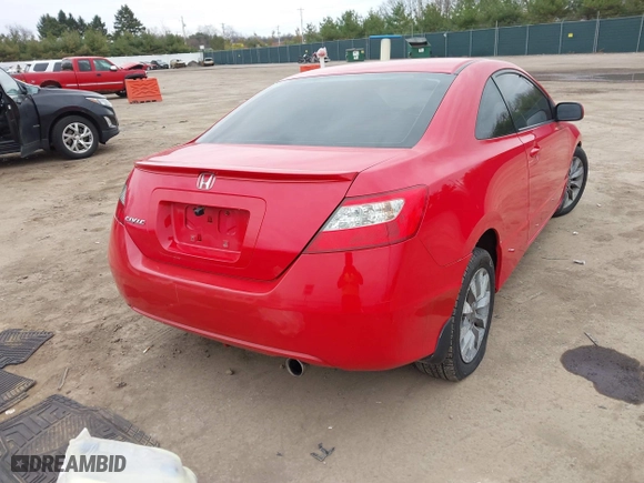 2010 Honda Civic Cpe EX with VIN 2HGFG1B8XAH521210, listed as a IAAI auction lot 41837547 with 132,911 mi miles. Bid and sale history available at carsss.com. Image 4.