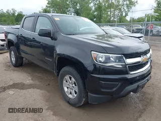 2019 Chevrolet Colorado 2WD Work Truck with VIN 1GCGSBEA3K1132558, listed as a IAAI auction lot 42512694 with 107,127 mi miles and . Bid and sale history available at DreamBid. Image 1.