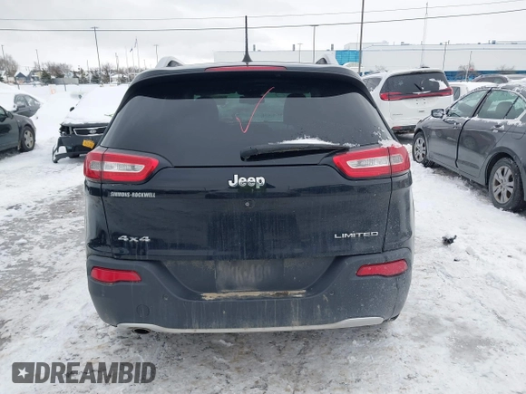2018 Jeep Cherokee Limited with VIN 1C4PJMDB9JD564528, listed as a IAAI auction lot 41601139 with 110,711 mi miles. Bid and sale history available at carsss.com. Image 16.