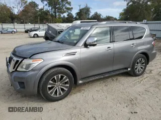 2017 Nissan Armada SL with VIN JN8AY2NC5H9502171, listed as a Copart auction lot 78694834 with 108,130 mi miles and Salvage Title. Bid and sale history available at carsss.com. Image 1.
