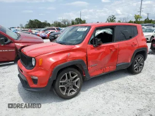 2021 Jeep Renegade Jeepster z VIN ZACNJDAB6MPM46550, wystawiony jako Copart lot #58136275 z przebiegiem 36 327 mil mil oraz Szkoda całkowita • Salvage title. Historia ofert i sprzedaży dostępna na DreamBid. Obrazek 1.