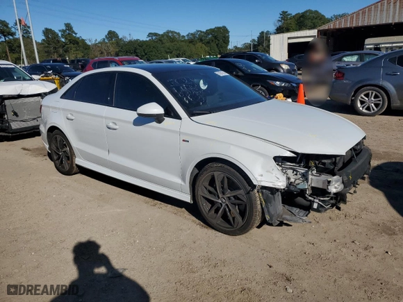 2020 Audi A3 Sedan S line Premium Plus with VIN WAUJEGFF3LA028526, listed as a Copart auction lot 81601514 with 36,040 mi miles and Salvage Title. Bid and sale history available at carsss.com. Image 4.