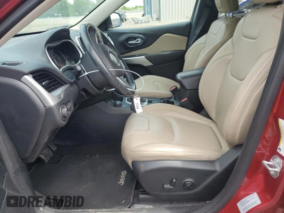 2017 Jeep Cherokee Limited z VIN 1C4PJMDB4HW599461, wystawiony jako Copart lot #56180745 z przebiegiem 42 874 mil mil oraz Szkoda całkowita • Salvage title. Historia ofert i sprzedaży dostępna na DreamBid. Obrazek 7.