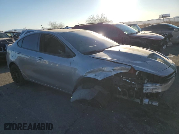 2016 Dodge Dart SXT Sport with VIN 1C3CDFFA6GD821986, listed as a Copart auction lot 41791395 with 86,986 mi miles and Salvage Title. Bid and sale history available at carsss.com. Image 4.