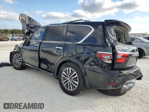 2021 Nissan Armada SV with VIN JN8AY2ACXM9147160, listed as a Copart auction lot 83873234 with Not Provided miles and Non Repairable. Bid and sale history available at carsss.com. Image 2.