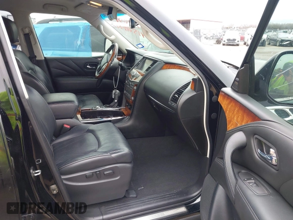 2017 Infiniti QX80 z VIN JN8AZ2NF1H9640040, wystawiony jako IAAI lot #41569442 z przebiegiem 96 273 mil mil oraz . Historia ofert i sprzedaży dostępna na DreamBid. Obrazek 5.