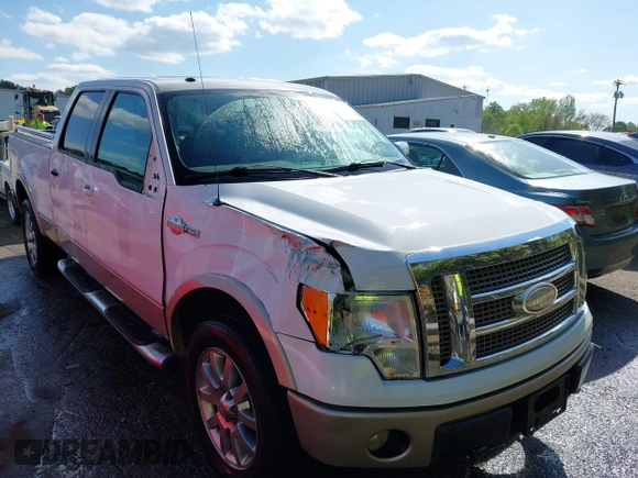 2009 Ford F-150 XL with VIN 1FTPW14VX9KC12608, listed as a IAAI auction lot 41994846 with 279,269 mi miles. Bid and sale history available at carsss.com. Image 1.