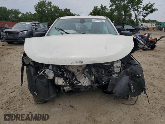 2018 Jeep Compass Sport with VIN 3C4NJCABXJT408515, listed as a Copart auction lot 58206495 with Not provided miles and Salvage title. Bid and sale history available at DreamBid. Image 5.
