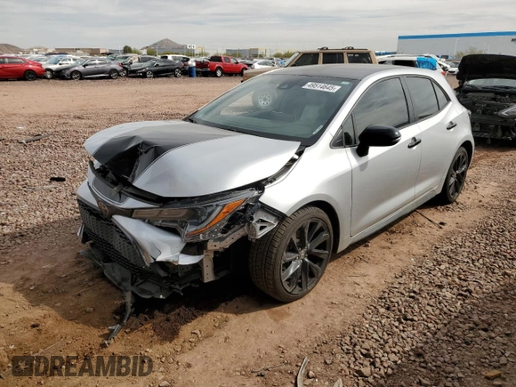 2022 Toyota Corolla Hatchback SE with VIN JTND4MBE0N3154215, listed as a Copart auction lot 49514645 with 45,997 mi miles and Salvage Title. Bid and sale history available at carsss.com. Image 1.