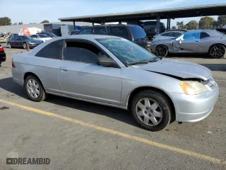 2002 Honda Civic EX with VIN 1HGEM21032L056277, listed as a Copart auction lot 85393344 with 253,210 mi miles and Clean Title. Bid and sale history available at carsss.com. Image 4.