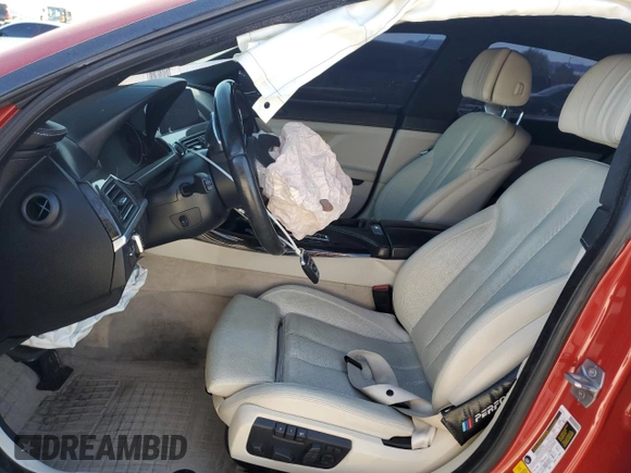 2016 BMW 6 Series 640i with VIN WBA6D0C50GG432558, listed as a Copart auction lot 76141594 with 69,286 mi miles and Salvage Title. Bid and sale history available at carsss.com. Image 7.