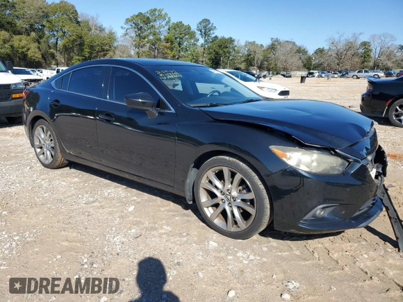 2014 Mazda 6 i Grand Touring with VIN JM1GJ1W59E1108803, listed as a Copart auction lot 46661635 with 87,310 mi miles and Salvage Title. Bid and sale history available at carsss.com. Image 4.