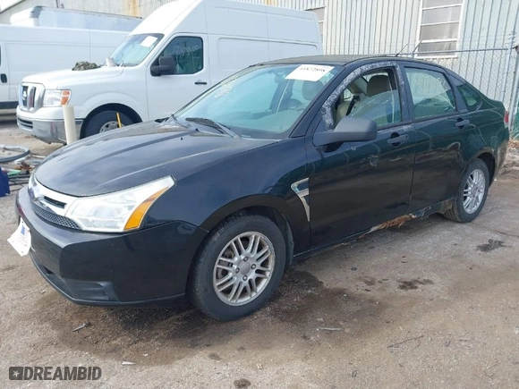 2008 Ford Focus SE with VIN 1FAHP35N08W126913, listed as a IAAI auction lot 41872898 with NaN miles. Bid and sale history available at carsss.com. Image 2.