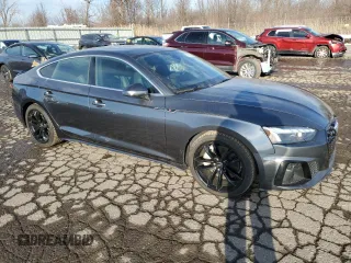 2021 Audi A5 Sportback S line Premium Plus with VIN WAUFACF56MA041922, listed as a Copart auction lot 78550953 with 9,673 mi miles. Bid and sale history available at carsss.com. Image 4.