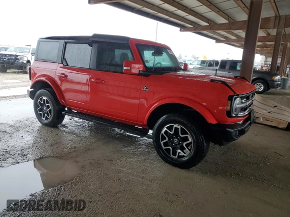 2022 Ford Bronco with VIN 1FMEE5BP7NLB47206, listed as a Copart auction lot 45020775 with Not Provided miles and Salvage Title. Bid and sale history available at carsss.com. Image 4.