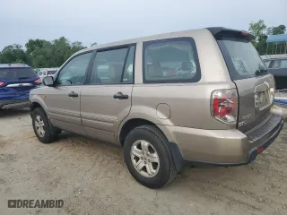2007 Honda Pilot LX with VIN 5FNYF28127B018067, listed as a Copart auction lot 54637374 with 185,541 mi miles and Salvage Title. Bid and sale history available at carsss.com. Image 2.