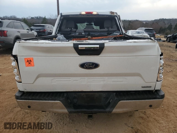 2018 Ford F-150 XL with VIN 1FTEW1CP7JFA13040, listed as a Copart auction lot 47606745 with 97,577 mi miles and Salvage Title. Bid and sale history available at carsss.com. Image 6.