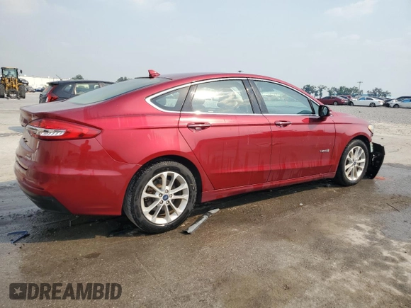 2019 Ford Fusion Hybrid SEL with VIN 3FA6P0MU9KR136851, listed as a Copart auction lot 51752575 with 104,637 mi miles and Salvage Title. Bid and sale history available at carsss.com. Image 3.