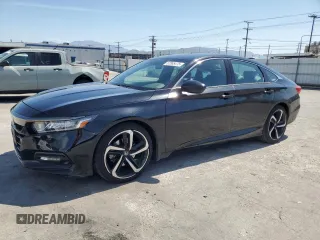 2019 Honda Accord Sport with VIN 1HGCV1F36KA176121, listed as a Copart auction lot 52565475 with 75,847 mi miles and Salvage Title. Bid and sale history available at DreamBid. Image 1.