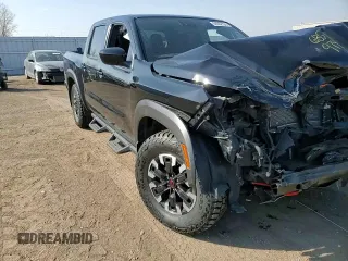2023 Nissan Frontier Pro-4X with VIN 1N6ED1EK9PN653818, listed as a Copart auction lot 50932735 with 55,466 mi miles and Salvage title. Bid and sale history available at DreamBid. Image 10.