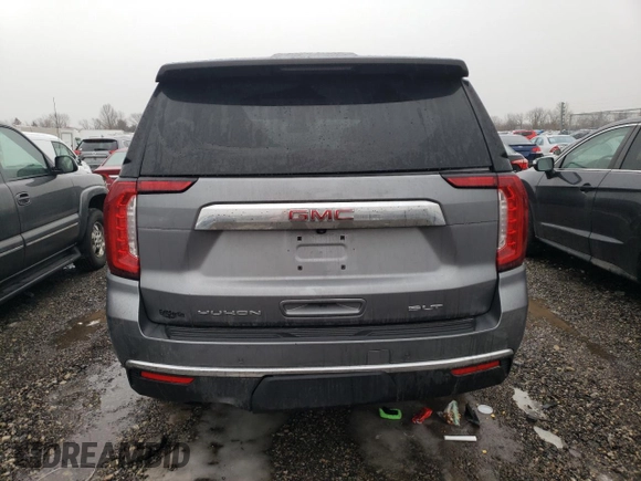 2022 GMC Yukon SLT with VIN 1GKS2BKD5NR200796, listed as a Copart auction lot 42435585 with 58,818 mi miles and Salvage Title. Bid and sale history available at carsss.com. Image 6.