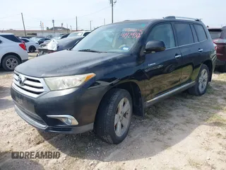 2012 Toyota Highlander Limited with VIN 5TDYK3EH7CS053065, listed as a IAAI auction lot 41929306 with 180,017 mi miles and . Bid and sale history available at DreamBid. Image 2.