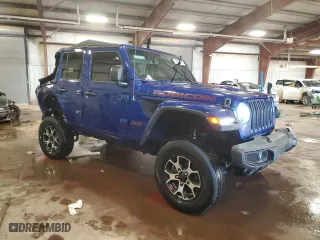 2020 Jeep Wrangler Unlimited Rubicon with VIN 1C4HJXFN8LW128791, listed as a Copart auction lot 41726915 with 88,288 mi miles and Salvage Title. Bid and sale history available at carsss.com. Image 4.