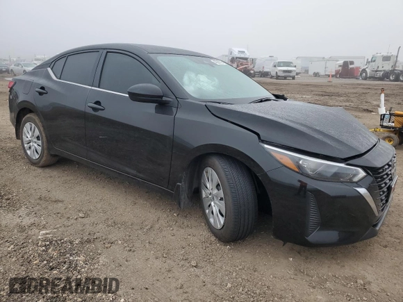 2025 Nissan Sentra S with VIN 3N1AB8BV0SY244572, listed as a Copart auction lot 43288725 with 3,790 mi miles and Salvage Title. Bid and sale history available at DreamBid. Image 4.