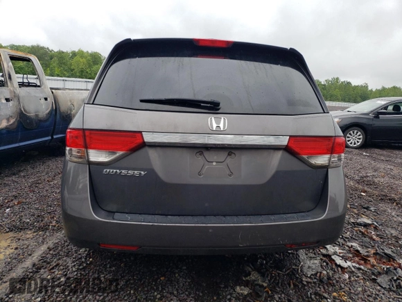 2014 Honda Odyssey EX-L with VIN 5FNRL5H66EB004583, listed as a Copart auction lot 57973685 with Not provided miles and Salvage title. Bid and sale history available at DreamBid. Image 6.