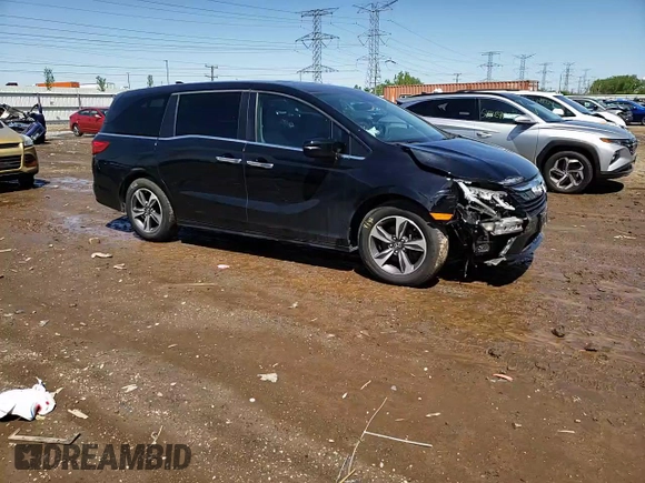 2019 Honda Odyssey Touring with VIN 5FNRL6H83KB019884, listed as a Copart auction lot 53402344 with 42,140 mi miles and Salvage Title. Bid and sale history available at carsss.com. Image 11.