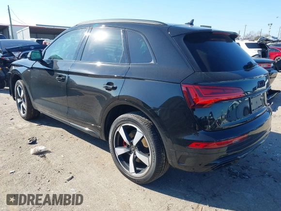 2024 Audi Q5 S line Premium Plus with VIN WA1EAAFY5R2120135, listed as a IAAI auction lot 41618880 with 4,277 mi miles and . Bid and sale history available at DreamBid. Image 3.