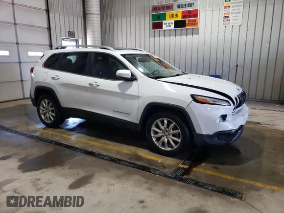 2015 Jeep Cherokee Limited with VIN 1C4PJMDS1FW692564, listed as a Copart auction lot 50763395 with 100,305 mi miles and Salvage Title. Bid and sale history available at carsss.com. Image 4.