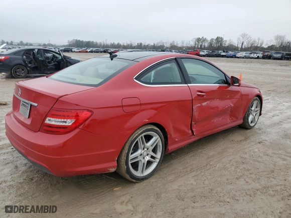 2014 Mercedes-Benz C-Class C 250 with VIN WDDGJ4HB0EG177192, listed as a Copart auction lot 43039705 with 56,261 mi miles and Salvage Title. Bid and sale history available at carsss.com. Image 3.
