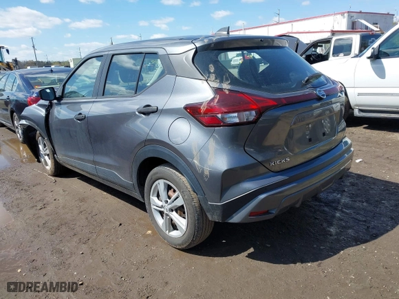 2021 Nissan Kicks S with VIN 3N1CP5BV6ML498831, listed as a IAAI auction lot 41963696 with 54,037 mi miles. Bid and sale history available at carsss.com. Image 3.