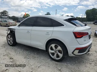 2022 Audi Q5 Sportback S line Premium Plus with VIN WA15AAFY2N2049972, listed as a Copart auction lot 56050245 with 42,730 mi miles and Salvage title. Bid and sale history available at DreamBid. Image 2.