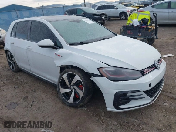 2020 Volkswagen Golf GTI S with VIN 3VW6T7AU4LM013649, listed as a IAAI auction lot 41085758 with 50,514 mi miles. Bid and sale history available at carsss.com. Image 1.