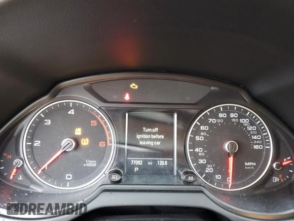 2014 Audi Q5 Premium Plus with VIN WA1CMAFP4EA078661, listed as a Copart auction lot 49681305 with 77,092 mi miles and Salvage title. Bid and sale history available at DreamBid. Image 9.