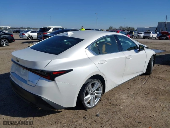 2023 Lexus IS with VIN JTHCA1D22P5123953, listed as a IAAI auction lot 41718086 with 11,501 mi miles. Bid and sale history available at carsss.com. Image 4.