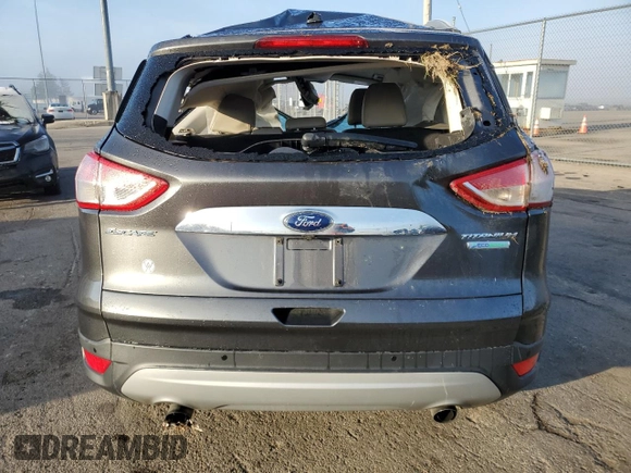 2015 Ford Escape Titanium with VIN 1FMCU0J99FUA26849, listed as a Copart auction lot 50583825 with Not provided miles and Salvage title. Bid and sale history available at DreamBid. Image 6.