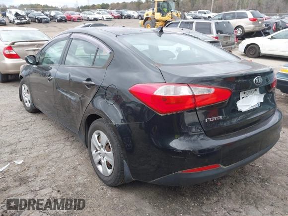 2015 Kia Forte LX with VIN KNAFK4A67F5307026, listed as a IAAI auction lot 41845331 with 163,865 mi miles. Bid and sale history available at carsss.com. Image 3.
