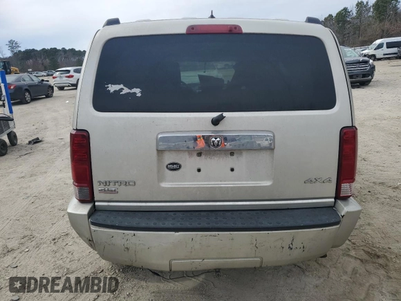 2008 Dodge Nitro SLT with VIN 1D8GU58K68W145480, listed as a Copart auction lot 47824395 with 223,605 mi miles and Salvage Title. Bid and sale history available at DreamBid. Image 6.