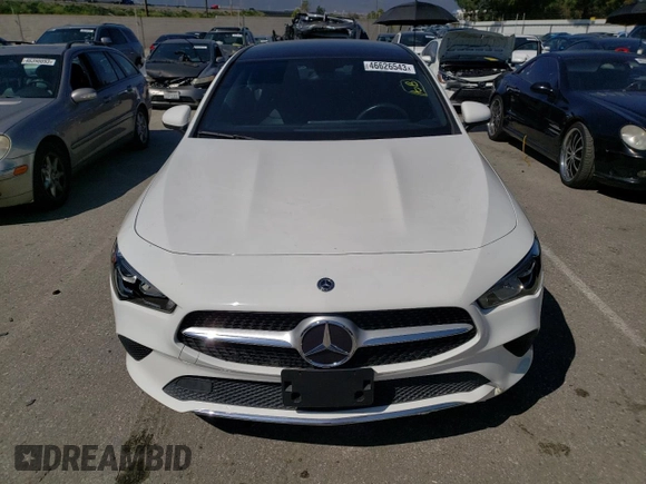 2020 Mercedes-Benz CLA with VIN W1K5J4GB8LN123611, listed as a Copart auction lot 46626543 with 25,331 mi miles. Bid and sale history available at carsss.com. Image 5.