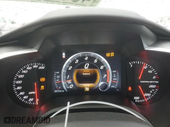 2015 Chevrolet Corvette 2LT with VIN 1G1YC2D78F5125250, listed as a Copart auction lot 46104575 with 39,704 mi miles and Salvage Title. Bid and sale history available at carsss.com. Image 9.