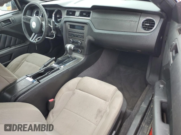 2012 Ford Mustang V6 with VIN 1ZVBP8EMXC5257153, listed as a Copart auction lot 58206405 with 188,460 mi miles and Salvage title. Bid and sale history available at DreamBid. Image 8.