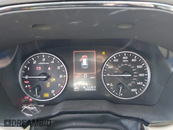 2020 Subaru Outback Premium with VIN 4S4BTACC1L3224596, listed as a IAAI auction lot 42187988 with 59,604 mi miles and . Bid and sale history available at DreamBid. Image 7.