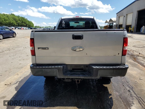 2008 Ford F-150 XL with VIN 1FTVF12548KD52338, listed as a Copart auction lot 57635795 with 115,221 mi miles and Salvage title. Bid and sale history available at DreamBid. Image 6.