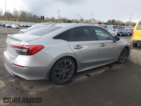 2022 Honda Civic Sport with VIN 2HGFE2F52NH530551, listed as a Copart auction lot 46464455 with 71,564 mi miles and Salvage Title. Bid and sale history available at carsss.com. Image 3.