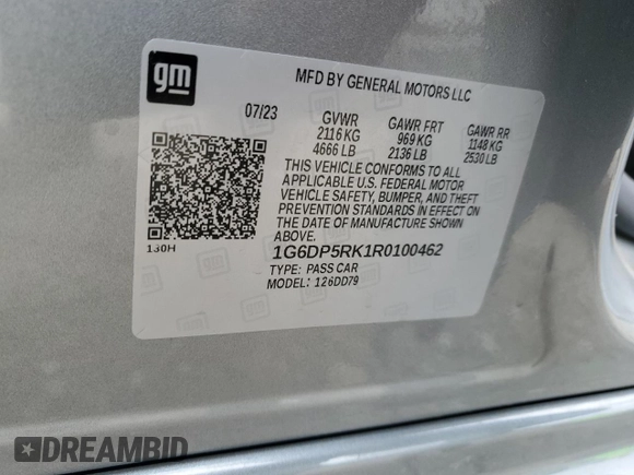 2024 Cadillac CT5 Sport z VIN 1G6DP5RK1R0100462, wystawiony jako Copart lot #47562155 z przebiegiem 12 213 mil mil oraz Szkody całkowita. Historia ofert i sprzedaży dostępna na DreamBid. Obrazek 14.
